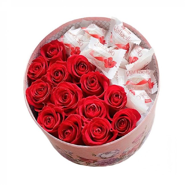 Розы с Раффаэлло